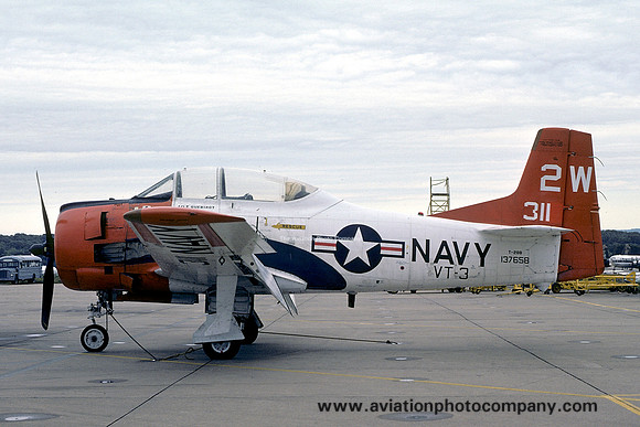US Navy VT-3 North American T-28B 137658/2W-311 (1974)