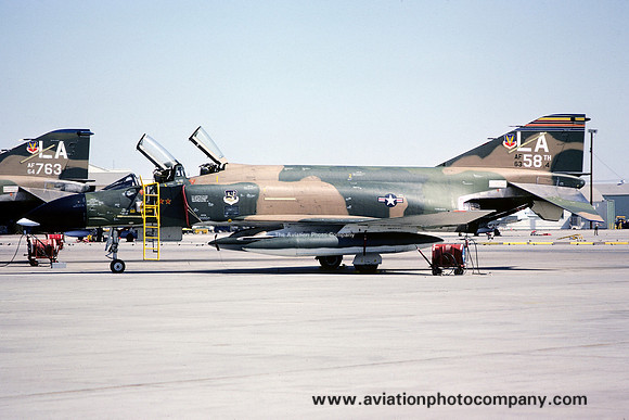 USAF 58 TFTW McDonnell F-4C Phantom 63-7584/LA with 2 MiG kill stars (1975)