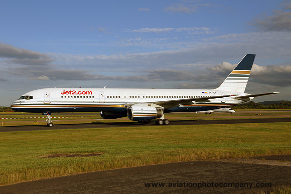 Privilege Style/Jet2 Boeing 757-200 EC-ISY at Manchester (2015)