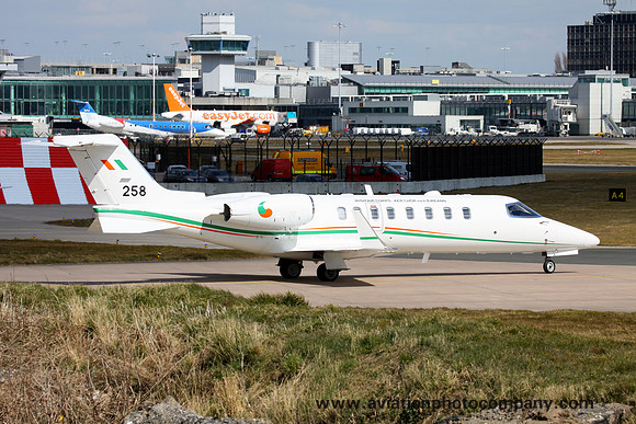 Irish Air Corps Learjet 45 158 at Manchester (2013)