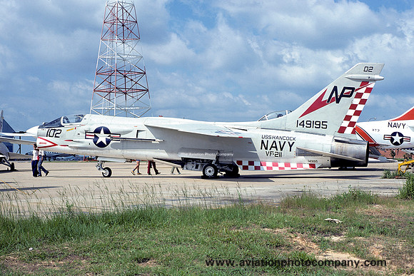 US Navy VF-211 Chance F-8J 149195/NP-102 (1974)