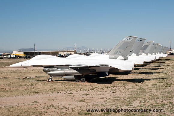 Italian Air Force GD F-16A MM7262/82-1005 stored at AMARG Davis Monthan (2013)