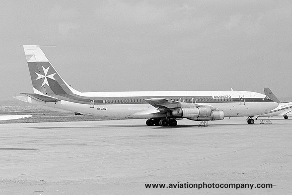 Air Malta Boeing 707-100B 9G-ACN at Luqa (1978)