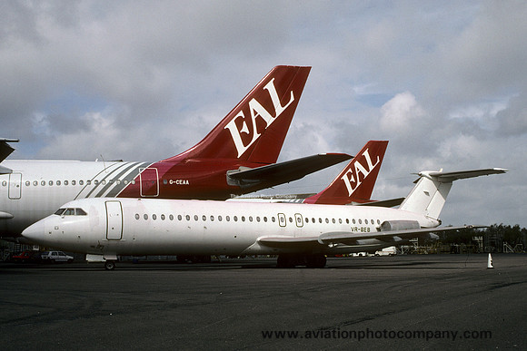 BAC-111 VR-BEB stored at Hurn (1998)