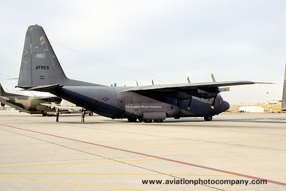 USAF AFRes Lockheed AC-130A Spectre 54-1628 at Edwards AFB (1977)