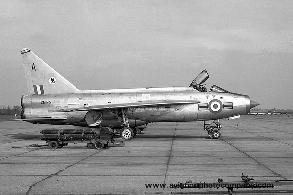 RAF Wattisham TFF English Electric Lightning F.1A XM163/A at RAF Wattisham (1968)