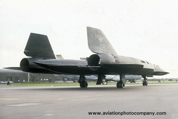 USAF 9 SRW Det 4 Lockheed SR-71A Blackbird 61-7973 at RAF Mildenhall (1980s)