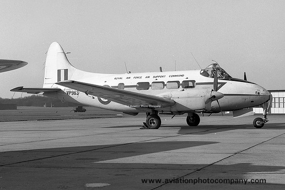 RAF De Havilland Devon C.1 VP963 at RAF Wattisham (1968)