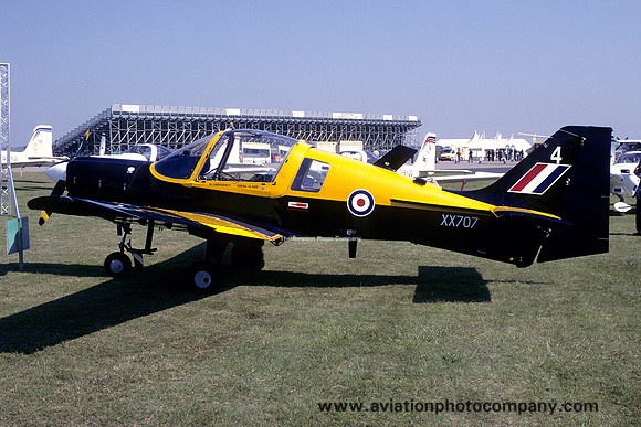 RAF SAL Bulldog T.1 XX707/4 at RAF Cottesmore (2000)