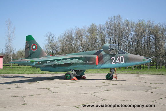 Bulgarian Air Force Sukhoi Su-25K 240 at Bezmer (2013)