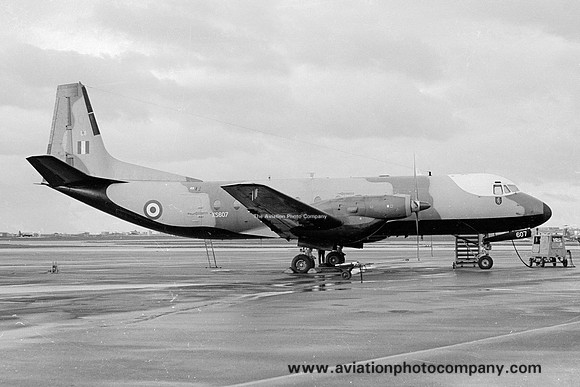 RAF 52 Squadron Avro Andover C.1 XS607 at RAF Luqa (1970)