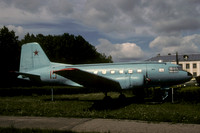 Soviet Air Force Ilyushin Il-14T 15 red displayed at Ivanovo (2003)