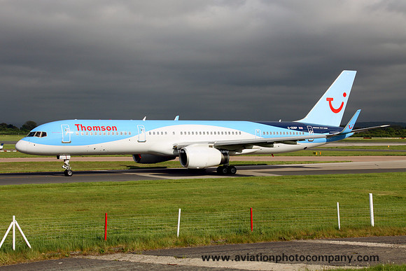 Thomson Boeing 757-200 G-OOBP at Manchester (2013)