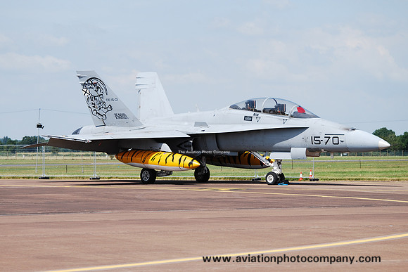 Spanish AF McDonnell Douglas EF-18BM CE.15-01 at RIAT Fairford (2014)