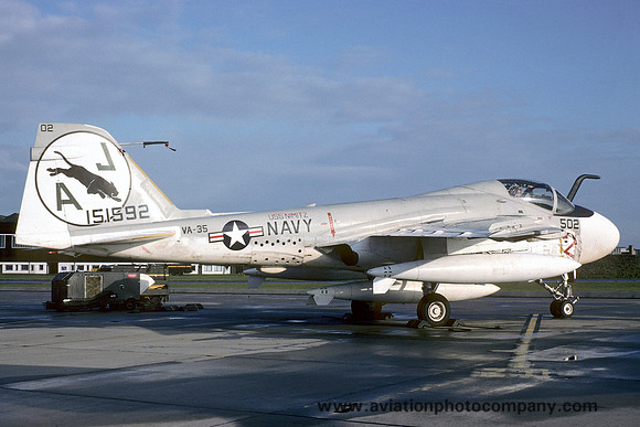US Navy VA-35 Grumman A-6E Intruder 151892/AJ-502 (1976)