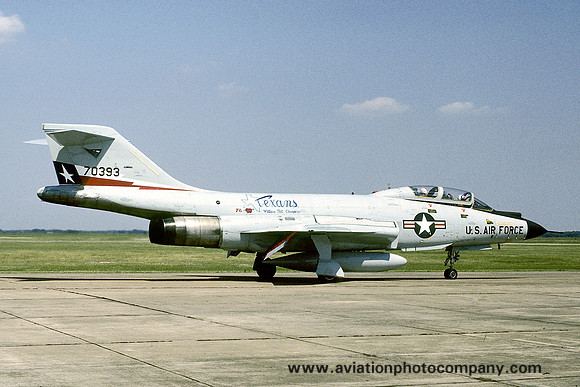 USAF Texas ANG 111 FIS McDonnell F-101B Voodoo 57-0393 (1979)
