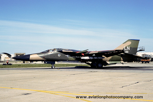 USAF 48 TFW 492 TFS GD F-111F Aardvark 74-0181/LN (1979)