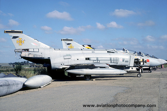 RAF 111 Squadron McDonnell F-4K Phantom FG.1 XV583/BB stored at RAF Wattisham (1991)