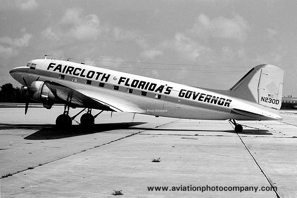 Faircloth for Florida Governor Douglas C-47 Dakota N230D (1970)