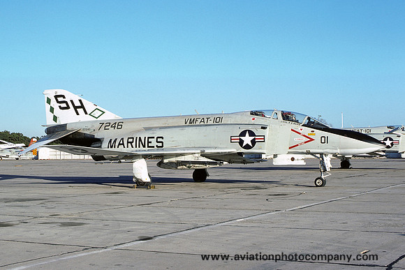 USMC VMFAT-101 McDonnell F-4J Phantom 157246/SH-01 (1975)