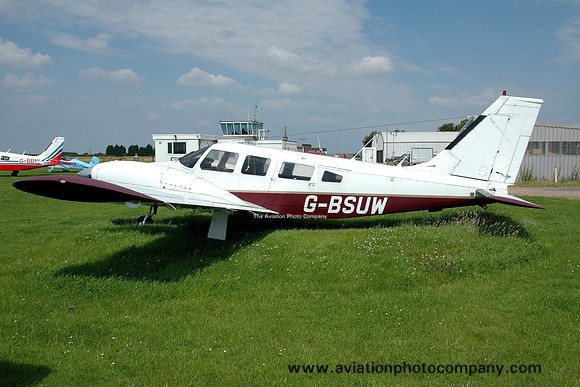 Piper PA-34-200 G-BSUW at Fenland (2012)