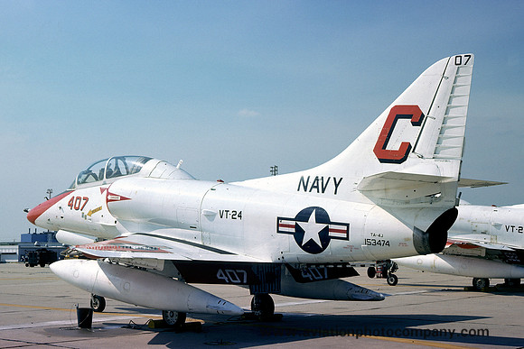 US Navy VT-24 Douglas TA-4J 153474/C-407 (1976)