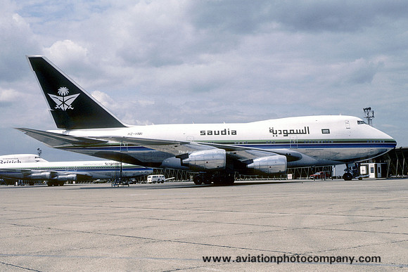 Saudia Boeing 747SP HZ-HMI at London Heathrow (1981)