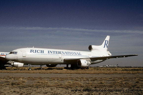 Rich International Lockheed Tristar N869BE stored at Roswell (1999)