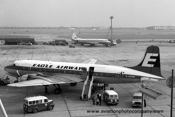 Eagle Airways Douglas DC-6 G-APOM at London Heathrow (1960)