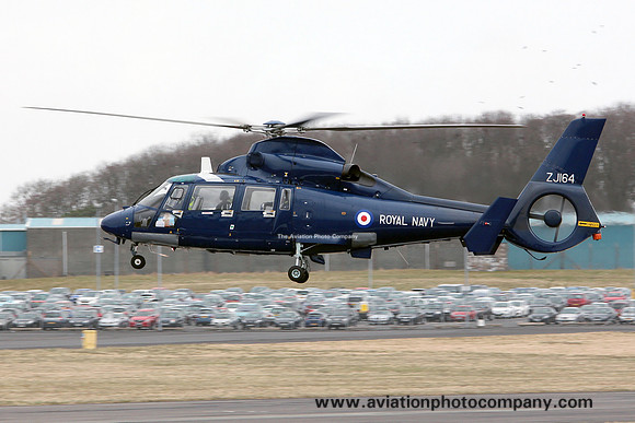 Royal Navy FOST Aerospatiale AS.365N2 ZJ164 at Prestwick (2013)