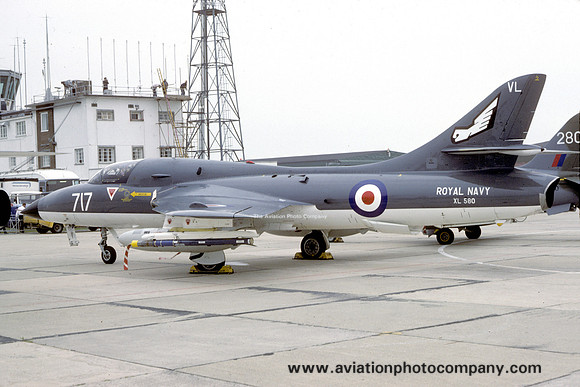 Royal Navy 899 Squadron Hawker Hunter T.8M XL580/VL717 (1982)