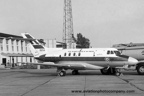 RAF College of Air Warfare HS125 Dominie T.1 XS714 (1969)