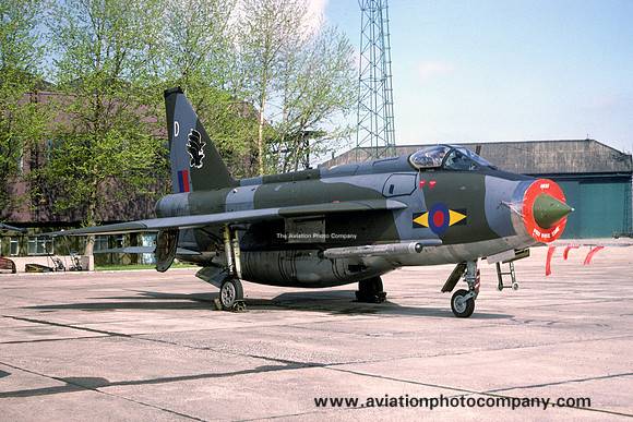 RAF 11 Squadron English Electric Lightning F.6 XR773/D at RAF Leuchars (1978)