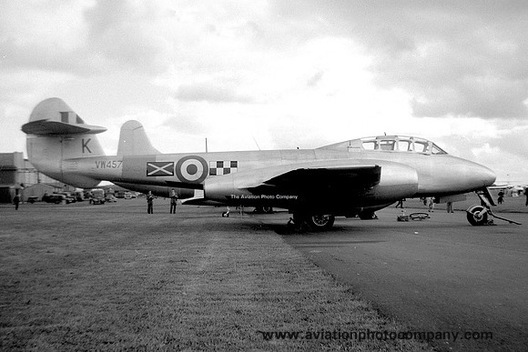 RAF 43/151 Squadron Gloster Meteor T.7 VW457/K (1958)