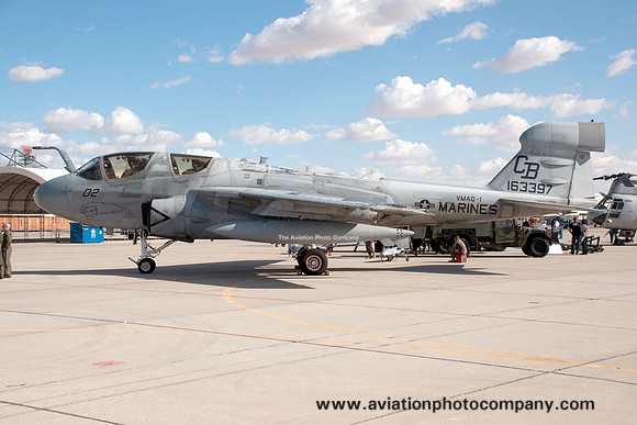 USMC VMAQ-1 Grumman EA-6B Prowler 163397/CB02 at the MCAS Yuma Airshow (2013)