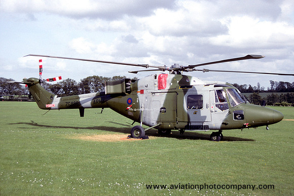 AAC 9 Regiment Westland Lynx AH.9 ZG886 at Middle Wallop (1992)