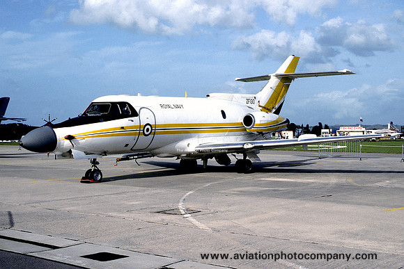 Royal Navy Hawker Siddeley HS125-600B ZF130 with Sea Harrier FRS.2 nose (1992)
