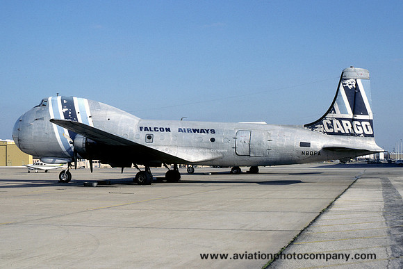 Falcon Airways Cargo Douglas C-54 Carvair N80FA (1981)