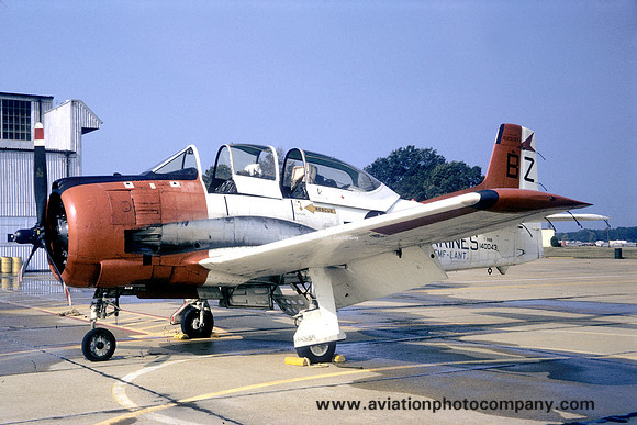 USMC FMFLANT North American T-28B Trojan 140043/BZ (1973)