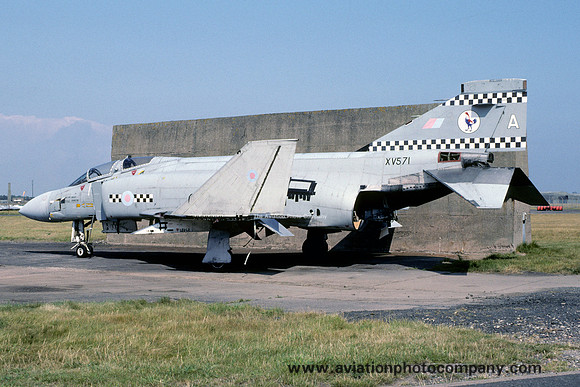 RAF McDonnell F-4K Phantom FG.1 XV571/A stored at RAF Leuchars (1991)