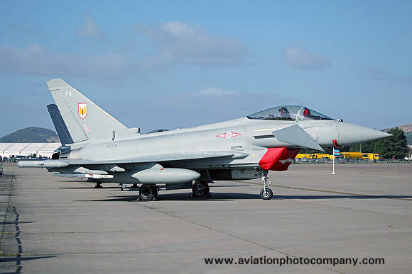 RAF 1 Squadron BAE Typhoon FGR.4 ZK316/FA at RAF Leuchars Airshow (2012)