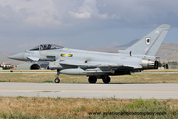 RAF 11 Squadron BAE Typhoon FGR.4 ZJ932/DB at Anatolian Eagle (20154)