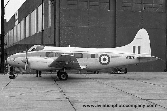 Empire Test Pilots' School De Havilland Devon C.1 VP972 at RAF Wattisham (1967)