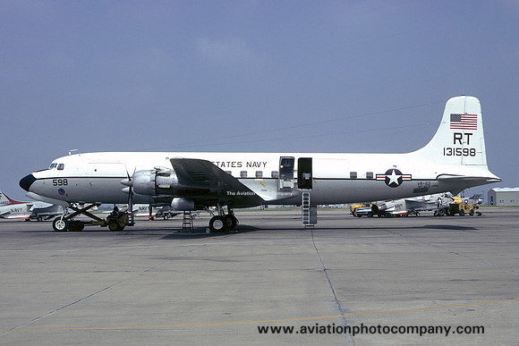 US Navy VR-53 Det D Douglas C-118B Liftmaster 131598/RT (1975)