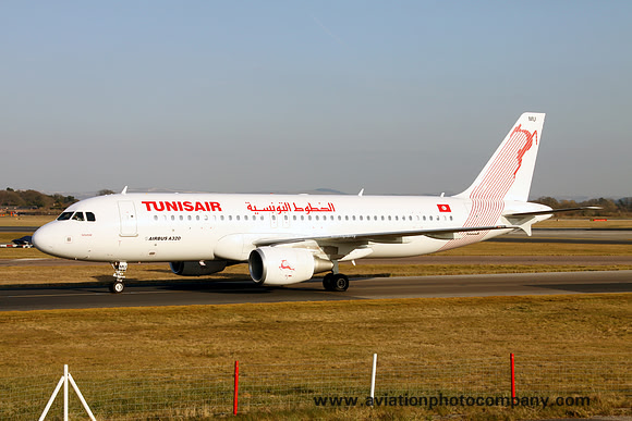 Tunisair Airbus A320-200 TS-IMU at Manchester (2013)