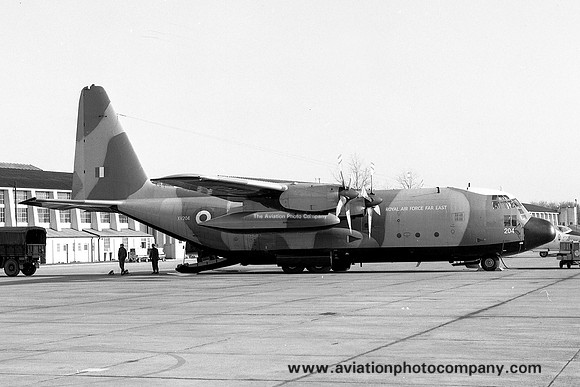 RAF Far East Lockheed C-130K Hercules C.1 XV204 at RAF Leuchars (1970)