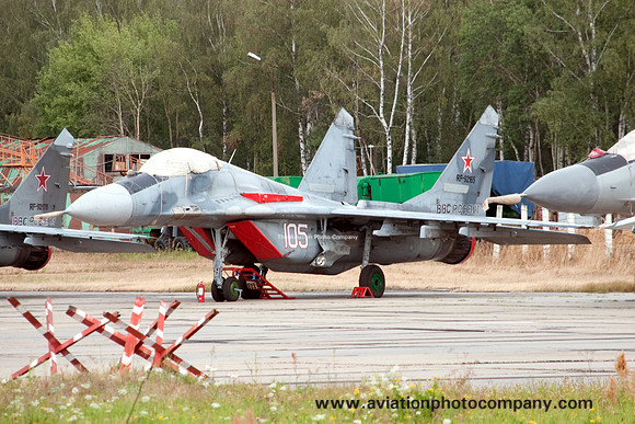 Russian Air Force Mikoyan MiG-29 RF-92165/105 white at Chakalovsky (2012)