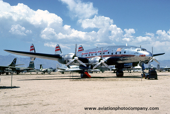 Trans World Airlines Lockheed L-749 N90831 at the Pima County Museum (1980)