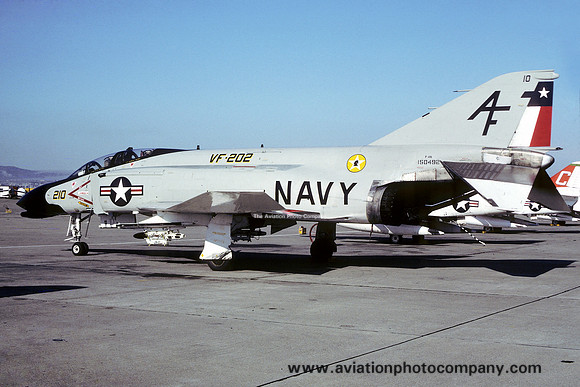 US Navy VF-202 McDonnell F-4N Phantom 150492/AF-210 (1977)