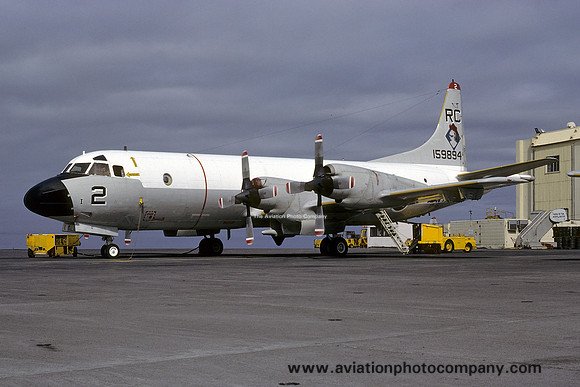 US Navy VP-46 Lockheed P-3C Orion 159894/RC2 at Keflavik (1980)